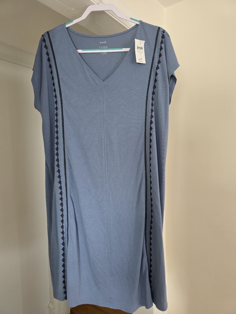 NWT J. Jill  pureJill Embroidered Cap Sleeve Dress XL